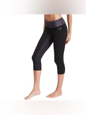 NWT 1mm Roxy Salt Water Capri - Grey/Black - size 6